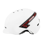Cycling Helmet Ultralight Bicycle Helmet with Warning Light Remote Control(White) Eurekaonline