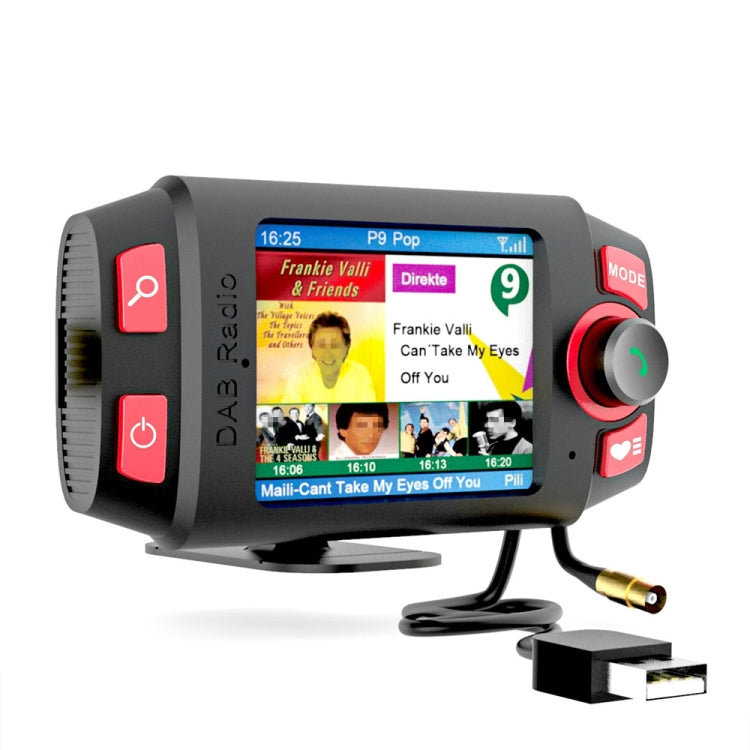 DAB-C8 Car DAB+ Digital Radio Receiver Color Screen Bluetooth Hands-free Eurekaonline