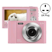 DC302 2.88 inch 44MP 16X Zoom 2.7K Full HD Digital Camera Children Card Camera, UK Plug (Pink) Eurekaonline