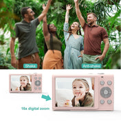 DC402 2.4 inch 44MP 16X Zoom 2.7K Full HD Digital Camera Children Card Camera, UK Plug (Pink) Eurekaonline