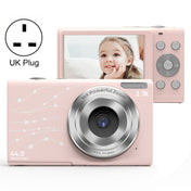 DC402 2.4 inch 44MP 16X Zoom 2.7K Full HD Digital Camera Children Card Camera, UK Plug (Pink) Eurekaonline