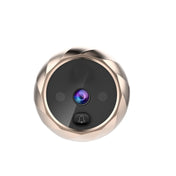 DD1 Smart Electronic Cat Eye Camera Doorbell with 2.8 inch LCD Screen, Support Infrared Night Vision(Gold) Eurekaonline