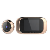 DD1 Smart Electronic Cat Eye Camera Doorbell with 2.8 inch LCD Screen, Support Infrared Night Vision(Gold) Eurekaonline
