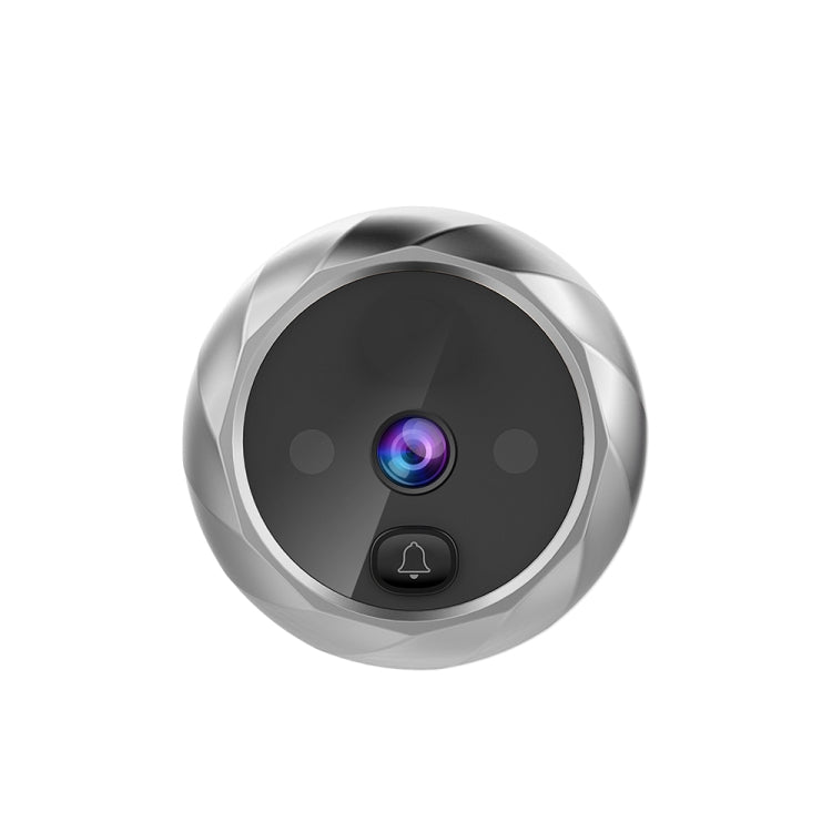 DD1 Smart Electronic Cat Eye Camera Doorbell with 2.8 inch LCD Screen, Support Infrared Night Vision(Silver) Eurekaonline