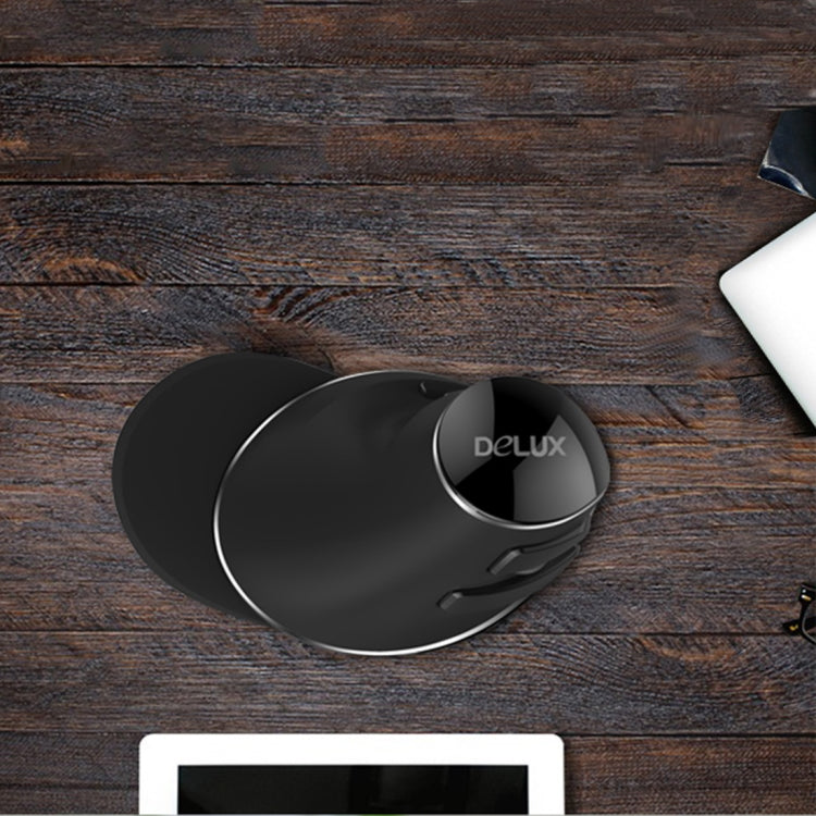 DELUX M618 Plus 2.4G 1600DPI Wireless Portable Vertical Ergonomic Mouse Eurekaonline