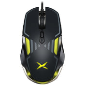 DELUX M628BU 9 Keys Ergonomic Left and Right Hand RGB Breathing Light Wired Mouse(Black) Eurekaonline