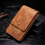 DG.MING Universal Cowskin Leather Protective Case Bag Waist Bag with Card Slots & Hook Eurekaonline