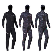 DIVE&SAIL 5mm Split Thick And Keep Warm Long Sleeves Hooded Diving Suit, Size: L(Orange) Eurekaonline