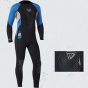 DIVE&SAIL WS-19496 One-piece Thermal Diving Suit Long-sleeved Snorkeling Swimsuit, Size:M(Black Red) Eurekaonline