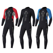 DIVE&SAIL WS-19496 One-piece Thermal Diving Suit Long-sleeved Snorkeling Swimsuit, Size:XL(Black Blue) Eurekaonline