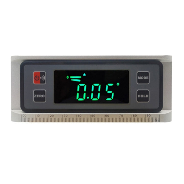 DL1906 Mini Digital Inclinometer Multifunctional Aluminum Alloy Magnetic Digital Display Spirit Level(Silver) Eurekaonline