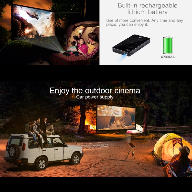 Comprar P09 Mini proyector inteligente portátil 4K Ultra HD DLP con control  remoto por infrarrojos, Amlogic S905X 4-Cor