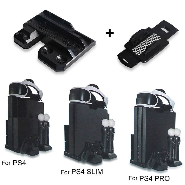 DOBE TP4-888 Multi-Function Bracket Host Dual Charging Base Fan Handle Charging Stand For PS4/SLIM/PRO/VR Eurekaonline