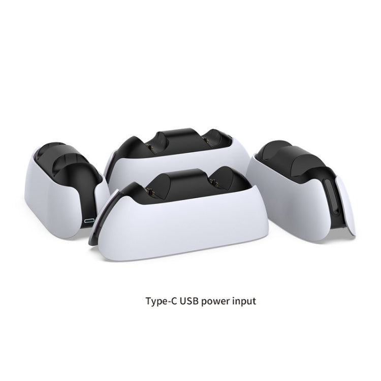 DOBE TP5-05103 Contact-Type Gamepad Charging Base With Indicator Light For PS5(White) Eurekaonline