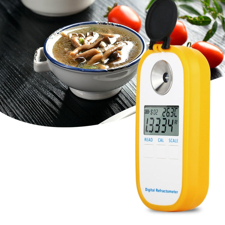 DR201 Digital Salt Refractometer Salinity Specific Gravity Meter 0~28% Refractometer Food Salt Content Tester Sodium Chloride NaCl Eurekaonline