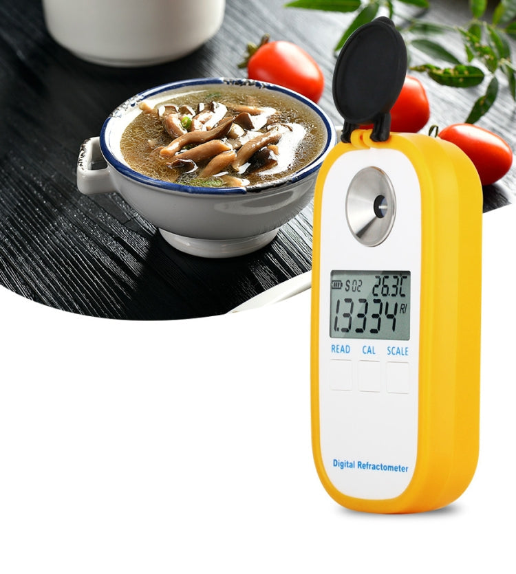 DR201 Digital Salt Refractometer Salinity Specific Gravity Meter 0~28% Refractometer Food Salt Content Tester Sodium Chloride NaCl Eurekaonline