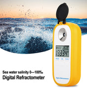 DR202 Digital Sea Water Refractometer Seawater Salinity Meter Specific Gravity Range 0―100‰ Chlorinity 0~57‰ Refractometer Eurekaonline