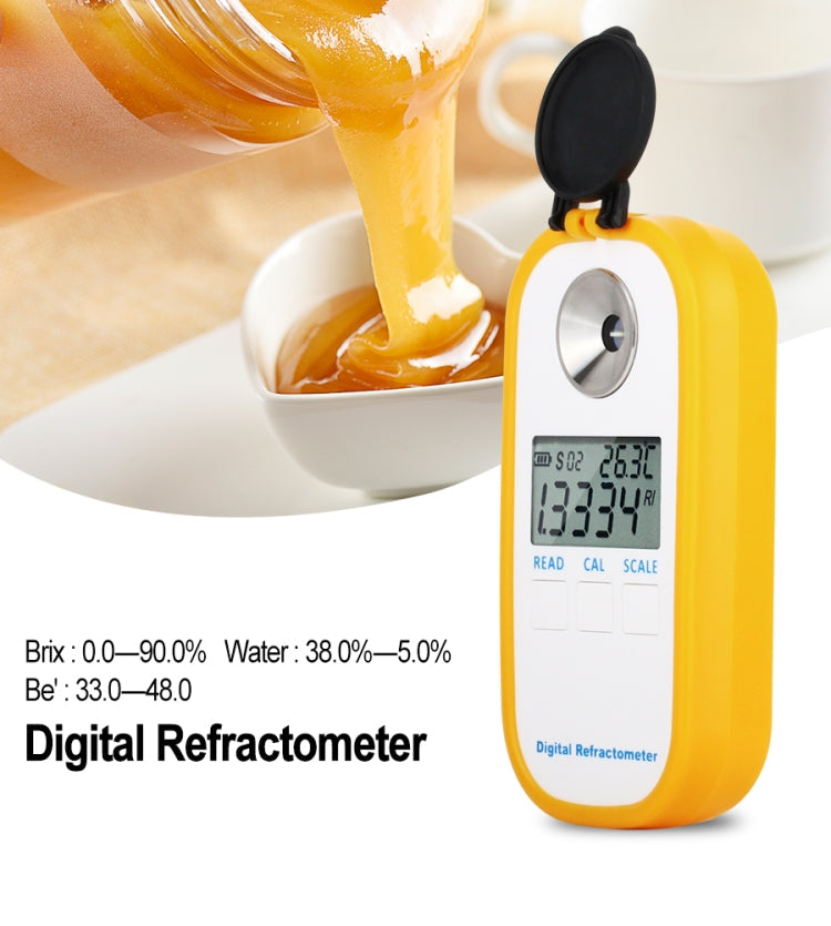 DR301 Digital Honey Refractometer Measuring Sugar Content Meter Range 090 Brix Refractometer Baume Honey Water Concentration Tool Eurekaonline
