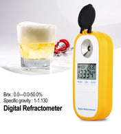 DR402 Digital Beer Refractometer Wort Hydrometer Brix 0-50% Concentration Meter Refractometer Electronic Wine Alcohol Tester Eurekaonline