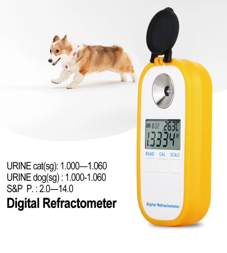 DR503 Animal Clinical Refractometer Veterinary Human Serum Protein Piss Urine Refractometer Pet Dog Cat Specific Gravity Tester Eurekaonline