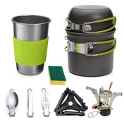 DS-101 Portable Outdoor Camping Cooking Set Picnic Boiler Cookware Combination (Black) Eurekaonline