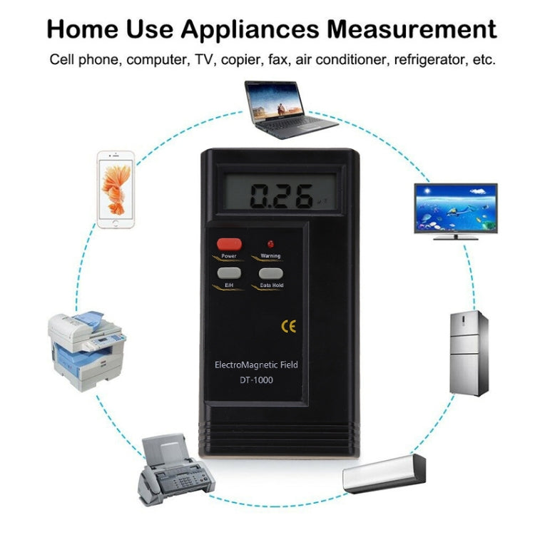 DT-1000 Radiation Electromagnetic Detector Measuring Range 5-1999 Electromagnetic Field Intensity Detector Eurekaonline