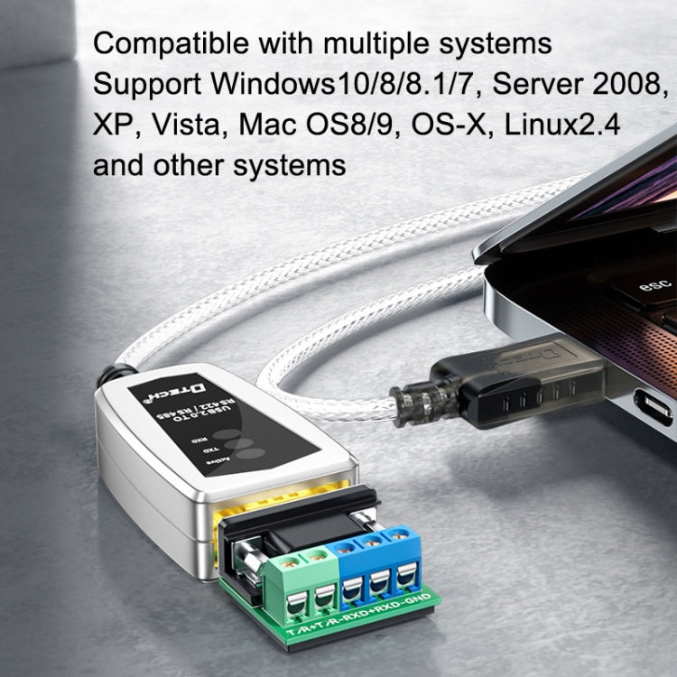 DTECH DT-5019 USB To RS485/422 Industrial Converter Serial Line Communication Adapter(1.2m) Eurekaonline