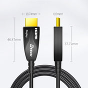 DTECH HDMI 2.0 Version Fiber Optical Line 4K 60Hz Large Screen TV Engineering Wiring, Length: 15m Eurekaonline