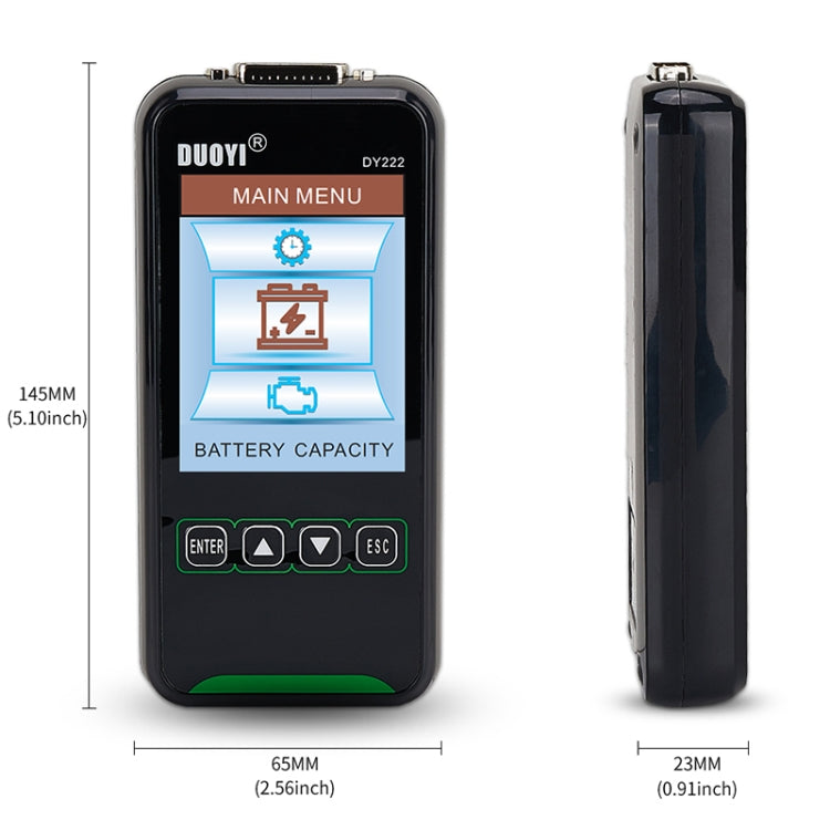 DUOYI DY222 Car 12V / 24V Battery Tester Eurekaonline