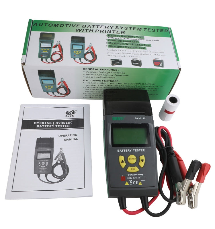 DUOYI DY3015C Car 24V Battery Tester - Eurekaonline