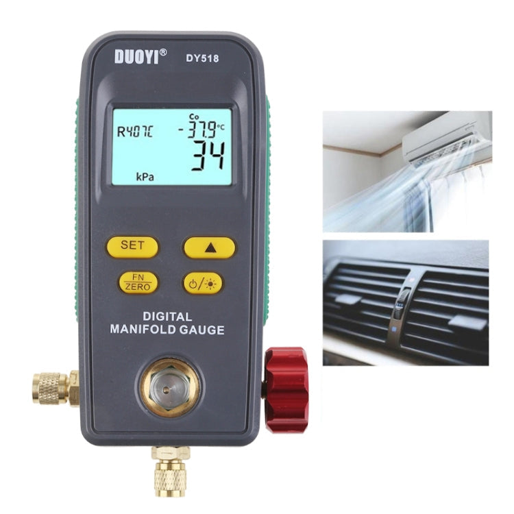 DUOYI DY518 Car Air Conditioning Repair Electronic Refrigerant Meter Air Conditioning Fluoride Meter Eurekaonline
