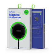 DUZZONA W1 15W Magnetic Wireless Charger with Ring Holder, Cable Length: 1.2m(Black) Eurekaonline