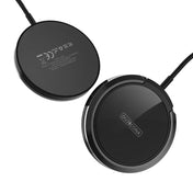 DUZZONA W1 15W Magnetic Wireless Charger with Ring Holder, Cable Length: 1.2m(Black) Eurekaonline