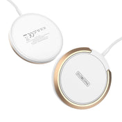 DUZZONA W1 15W Magnetic Wireless Charger with Ring Holder, Cable Length: 1.2m(White) Eurekaonline