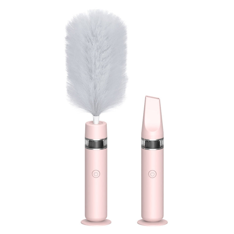 DY701  3 In 1 Electric Feather Duster Handheld Telescopic Dust Clean Brush(Pink) Eurekaonline