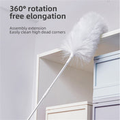 DY701  3 In 1 Electric Feather Duster Handheld Telescopic Dust Clean Brush(White) Eurekaonline