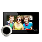 Danmini YB-43CH 4.3 inch Screen 1.0MP Security Camera Door Peephole with One-key to Watch Function(Black) Eurekaonline