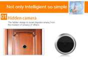 Danmini YB-43CH 4.3 inch Screen 1.0MP Security Camera Door Peephole with One-key to Watch Function(Black) Eurekaonline