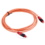 Digital Audio Optical Fiber Toslink Cable, Cable Length: 2m, OD: 4.0mm (Gold Plated) Eurekaonline