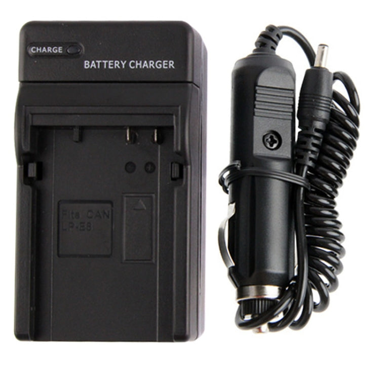 Digital Camera Battery Car Charger for Canon LP-E8(Black) Eurekaonline