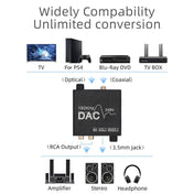 Digital To Analog Audio Converter Stereo Extractor DAC Amplifier Optical SPDIF 192Khz 24Bit Eurekaonline