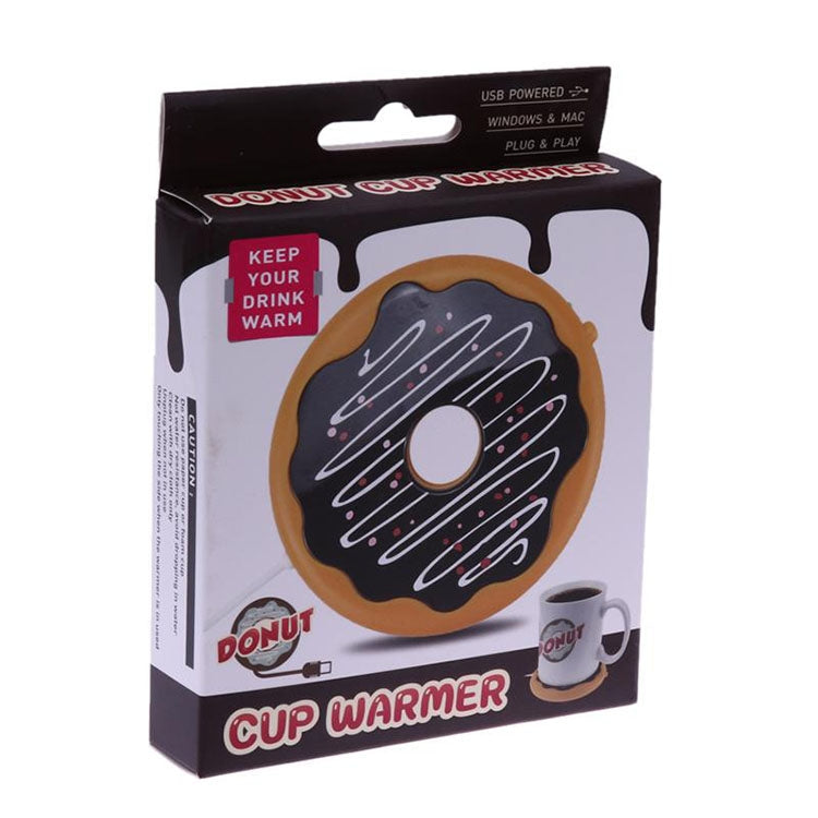 Donut Design USB Power Cable Desktop Mug Cup Warmer Tea Coffee Drinks Heating Mat Pad Eurekaonline