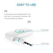 Doosl DSER102 Mini Car Bluetooth Wireless Music Receiver with 3.5mm Stereo Input Jack(White) Eurekaonline