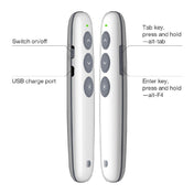 Doosl DSIT007 2.4GHz Rechargeable Powerpoint Presentation Wireless Cliker Remote Control Pen, Control Distance: 100m(White) Eurekaonline