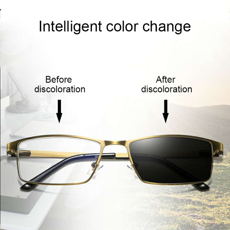 Dual-purpose Photochromic Presbyopic Glasses, +1.50D(Gold) Eurekaonline