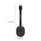 E38 Black Wireless WiFi Display Dongle Receiver Airplay Miracast DLNA TV Stick for iPhone, Samsung, and other Smartphones Eurekaonline