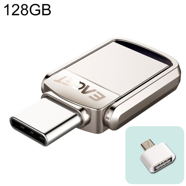  USB-C  Interface Metal Twister Flash U Disk, with Micro USB OTG Adapter Eurekaonline