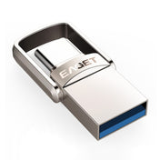 EAGET 128G USB 3.1 + USB-C Interface Metal Twister Flash U Disk, with Micro USB Adapter & Lanyard Eurekaonline