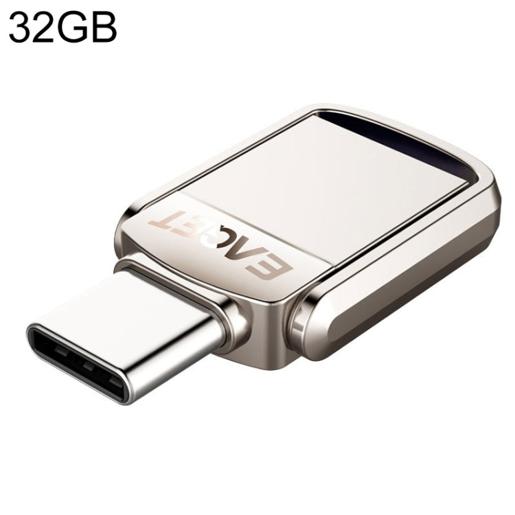 EAGET 32G USB 3.1 + USB-C Interface Metal Twister Flash U Disk, Standard Eurekaonline