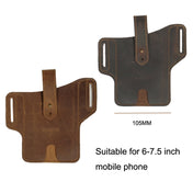 EASYONLY ZPYB018 Leather Outdoor Sports Phone Pocket With Cover(Coffee) Eurekaonline